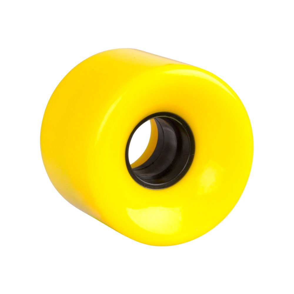 Műanyag gördeszka kerék 60*45 mm sárga