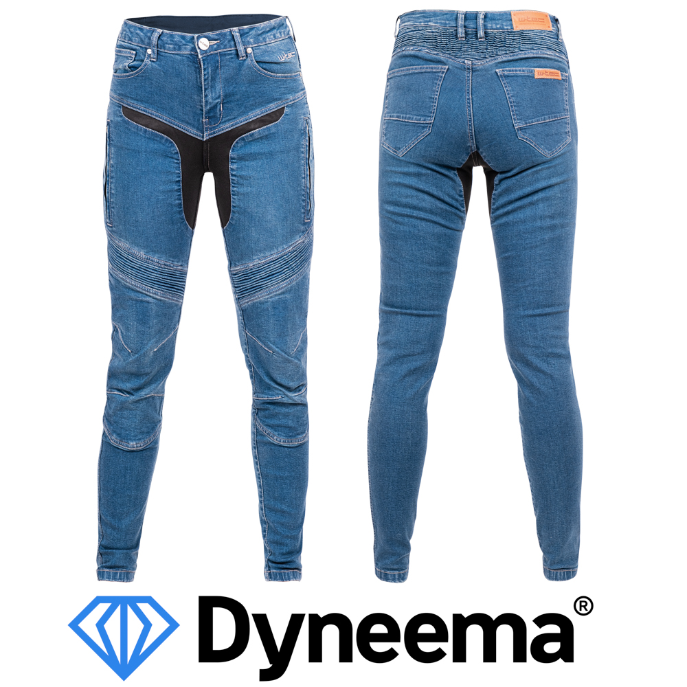 Női motoros farmer W-TEC Dynetis Lady  kék  XS termék 2. képe