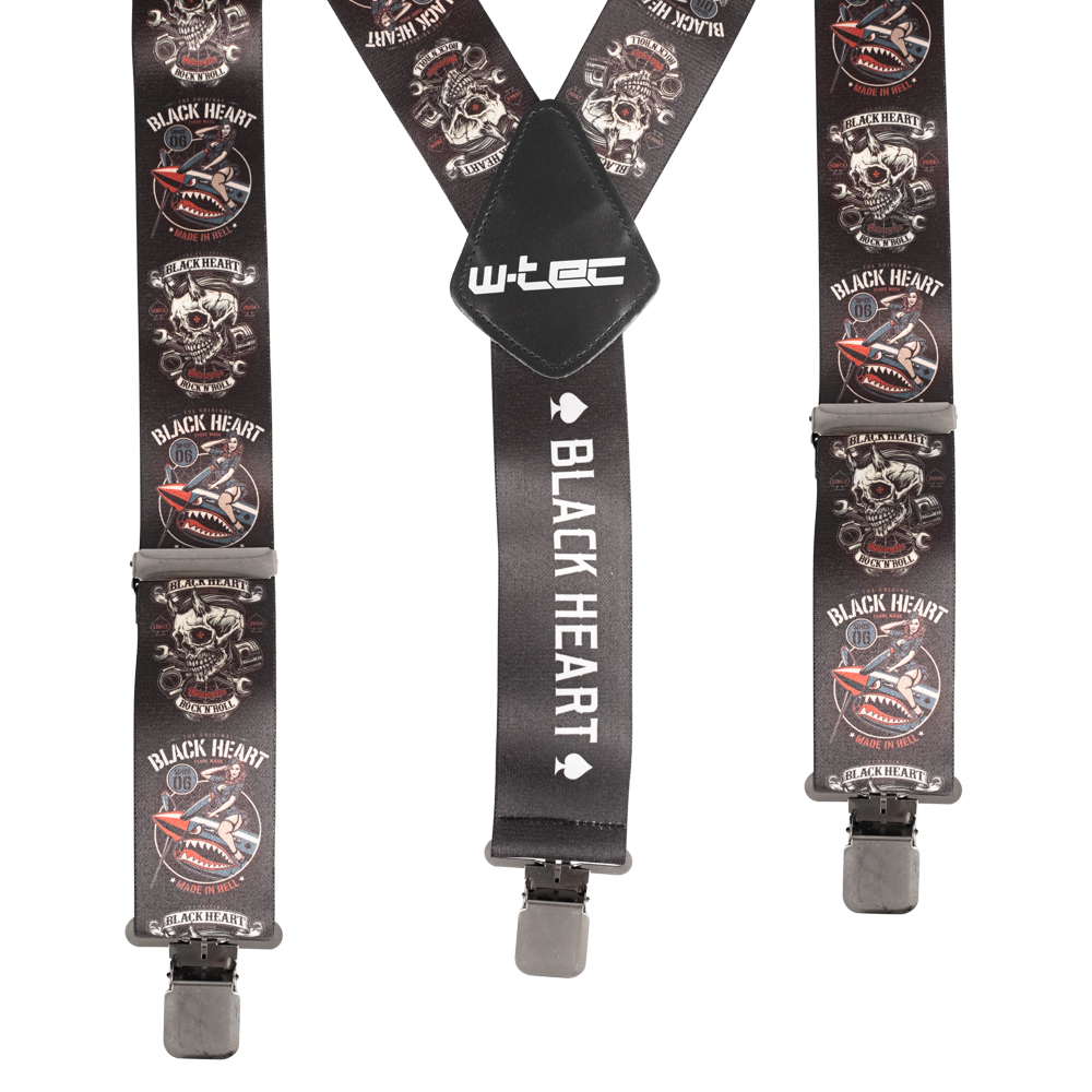 Nadrágtartó W-TEC Black Heart Suspenders  Warhawk akciós termékkép 1