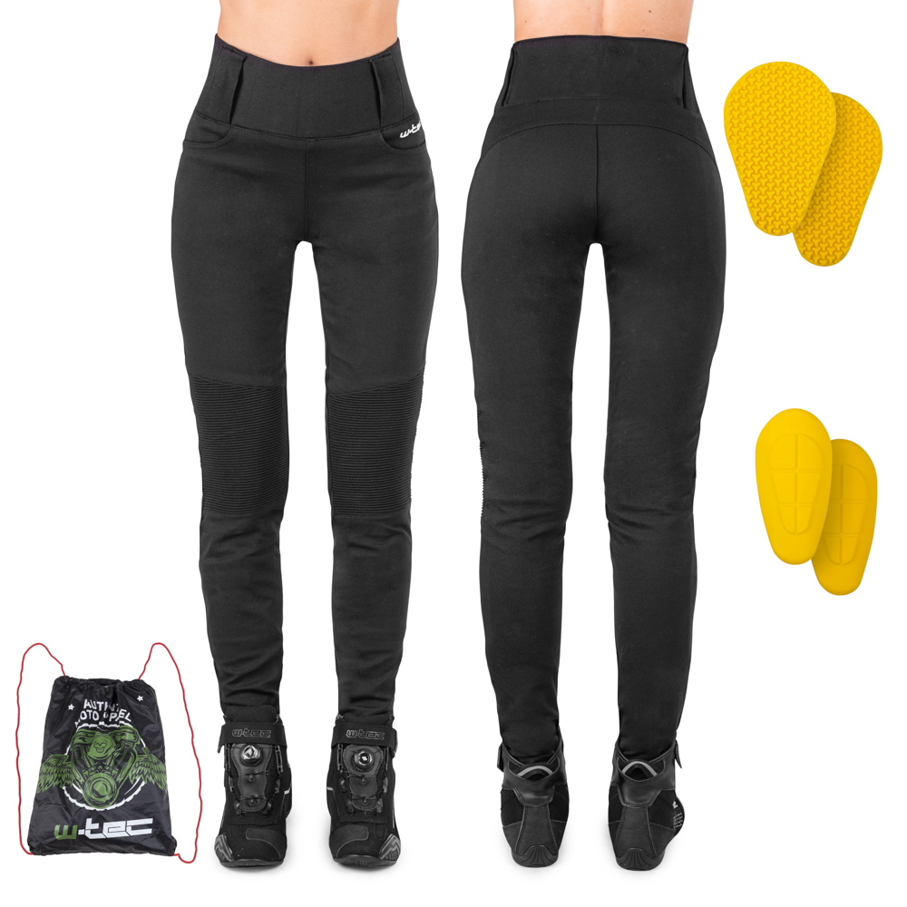 Női motoros leggings W-TEC Woposum  fekete  XS termék 2. képe