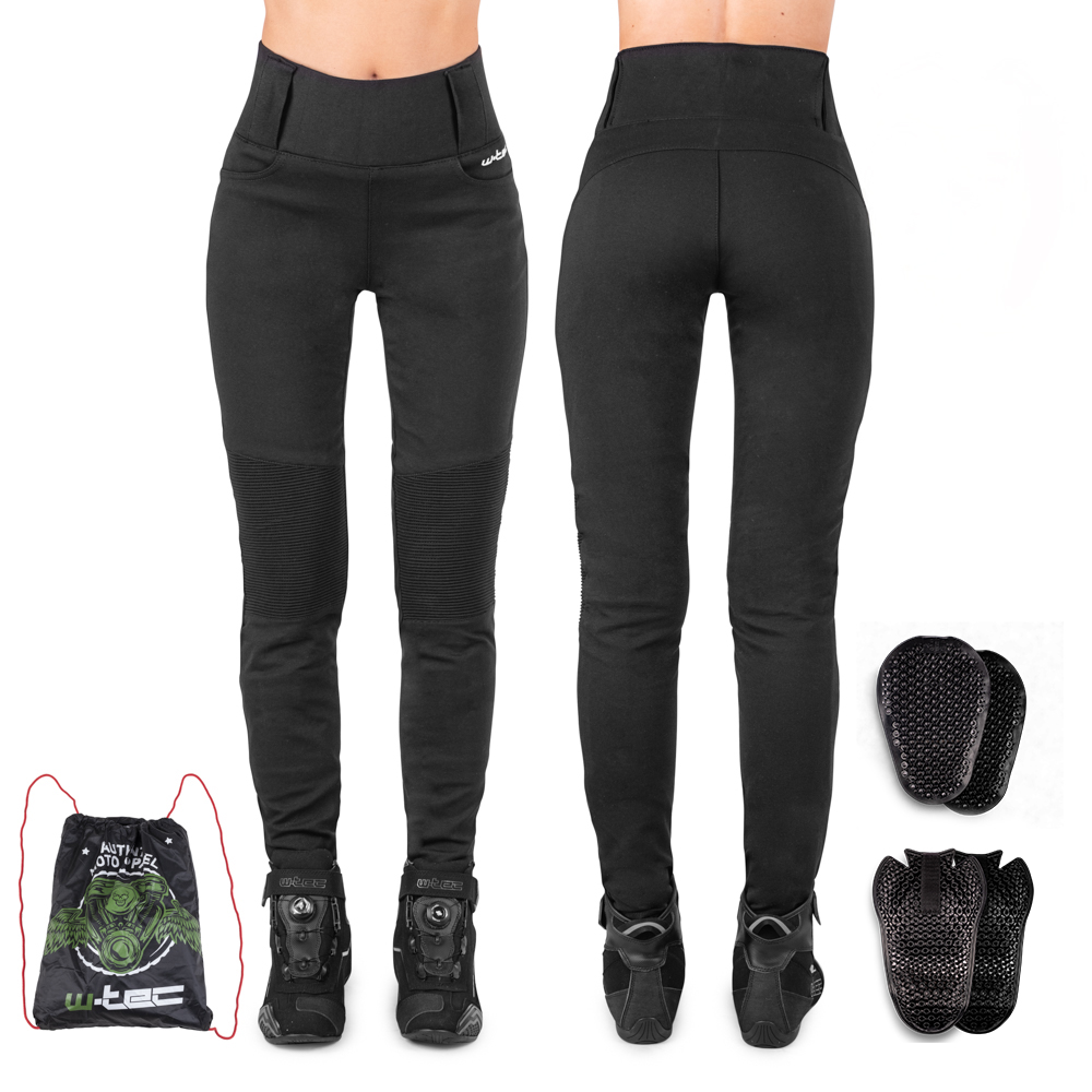 Női motoros leggings W-TEC Woposum  fekete  XS akciós termékkép 1