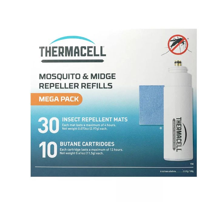 Thermacell utántöltő Mega-Pack (120 órás védelem - 10 db patron, 30 db 4 órás lapka) akciós termékkép 1