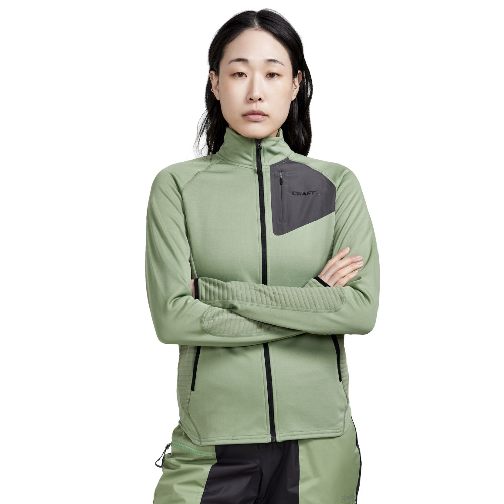 Női melegítőfelső CRAFT ADV Tech Fleece Thermal W világos zöld L