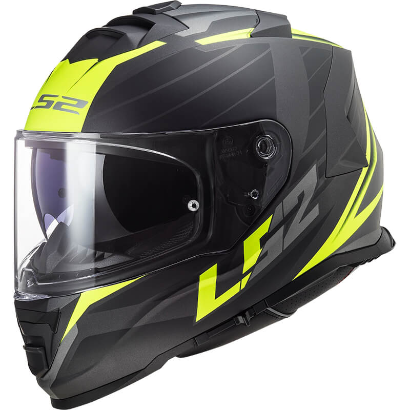 Bukósisak LS2 FF800 Storm II Nerve Matt H-V Yellow  XS (53-54) akciós termékkép 1